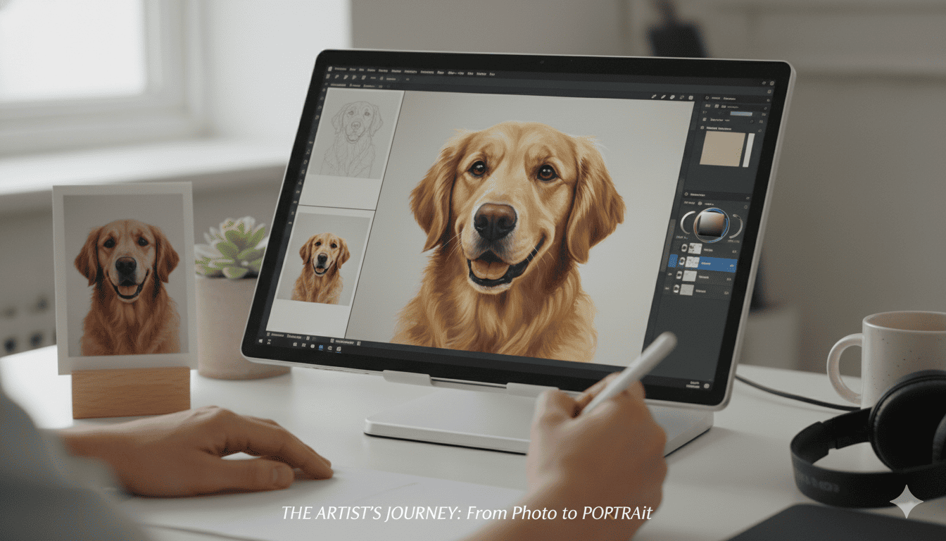 How Custom Pet Portraits Work Simple Guide Firsttime